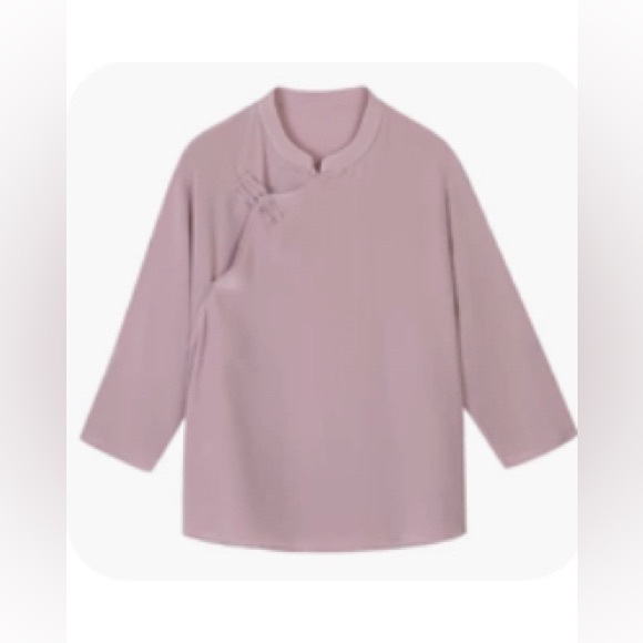 3/4 Sleeve 100% Silk Blouse - Picture 1 of 10